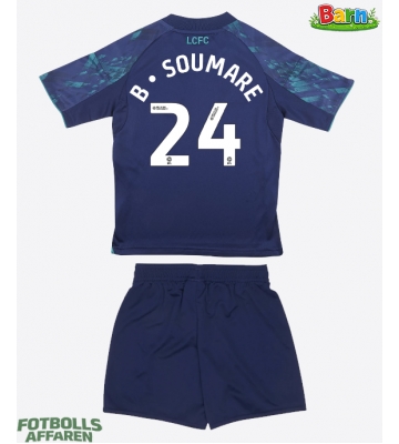 Leicester City Boubakary Soumare #24 Bortaställ Barn 2025-26 Kortärmad (+ Korta byxor)
